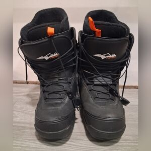 HMK Black and Orange Snow Boots